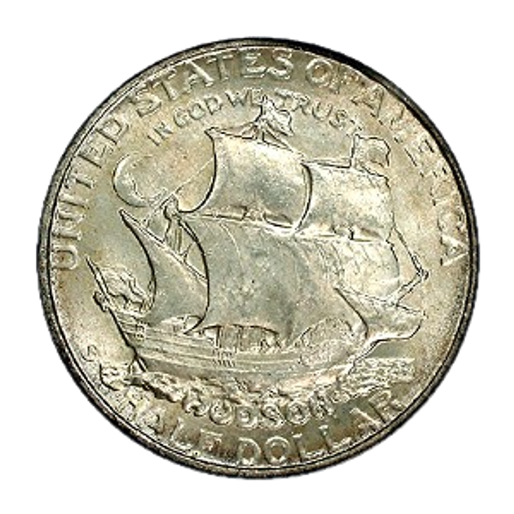 ½ Dollar (Hudson) reverse