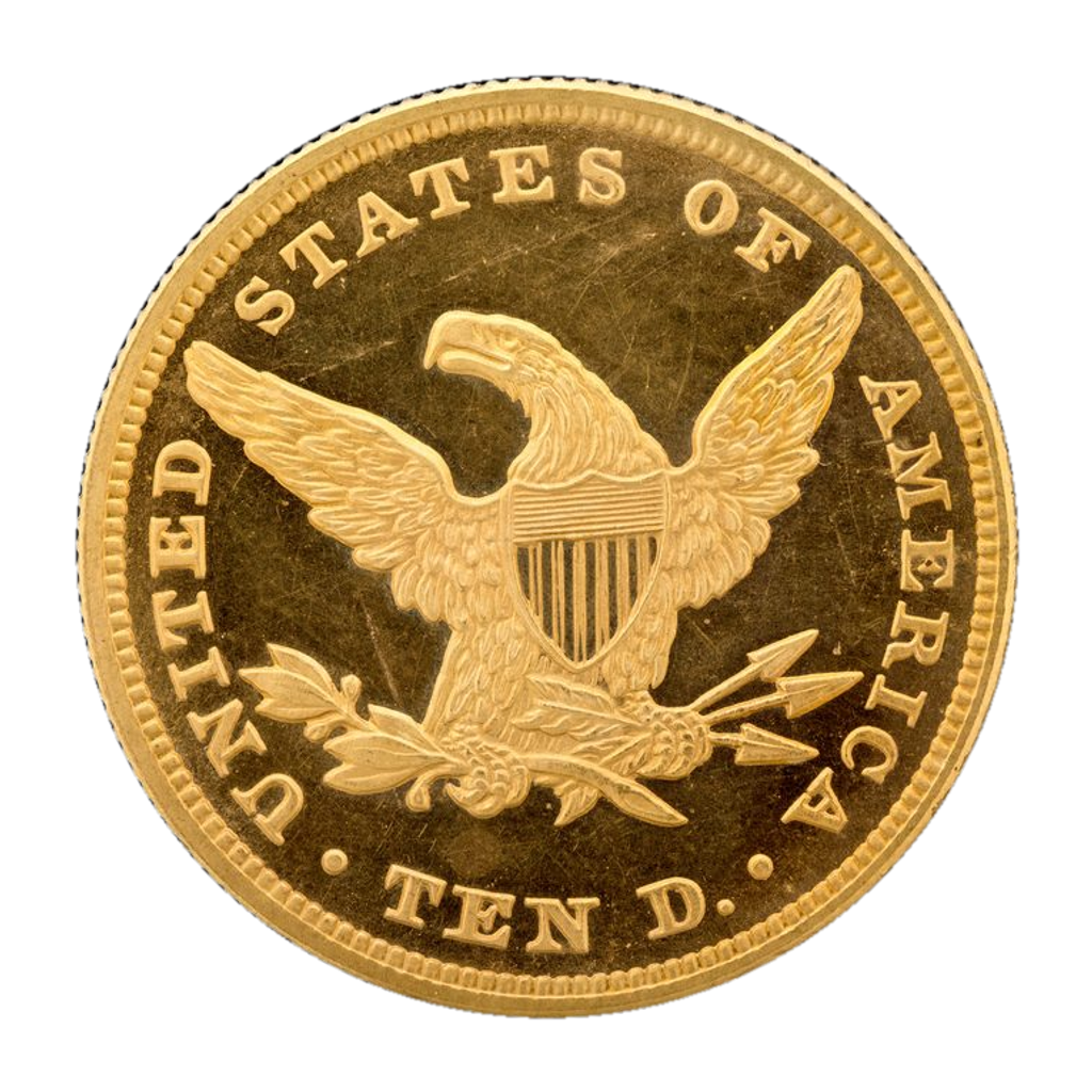 10 Dollars "Coronet Head" reverse