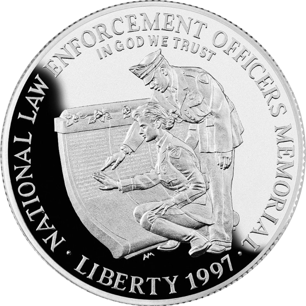 1 Dollar (National Law Enforcement Officers Memorial) obverse