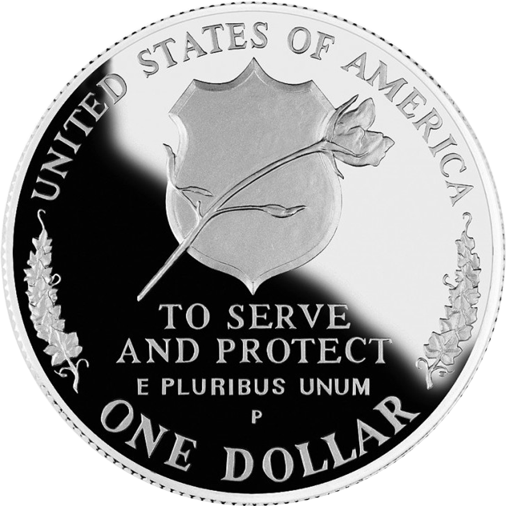 1 Dollar (National Law Enforcement Officers Memorial) reverse