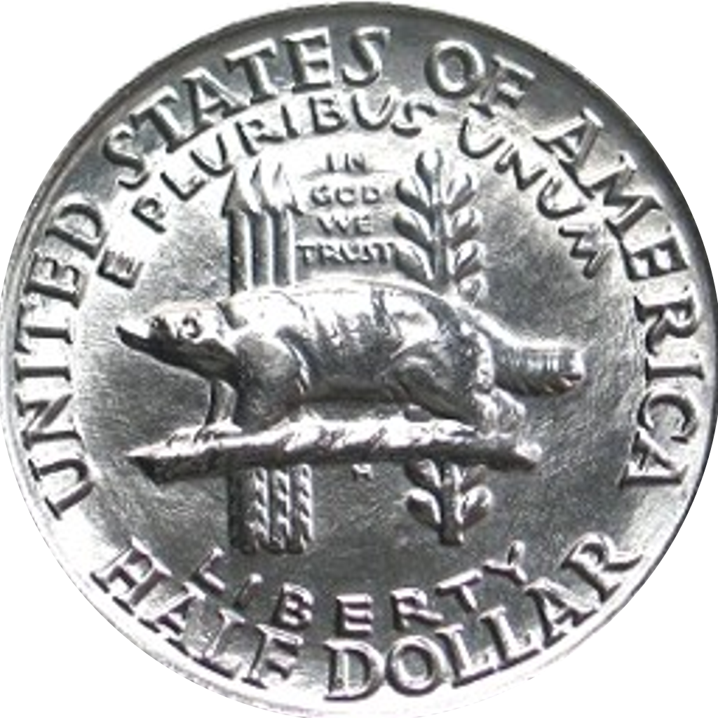 ½ Dollar (Wisconsin Territorial Centennial) reverse