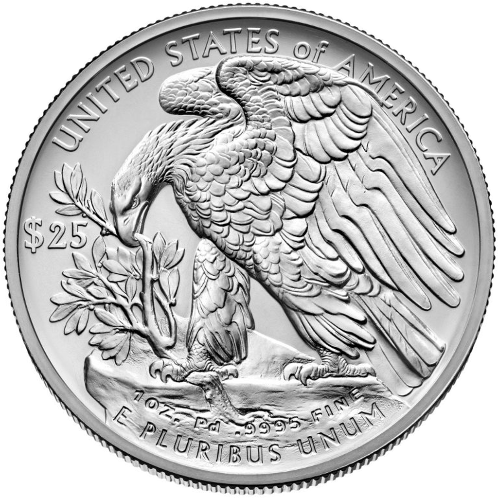 25 Dollars (Palladium Eagle) reverse
