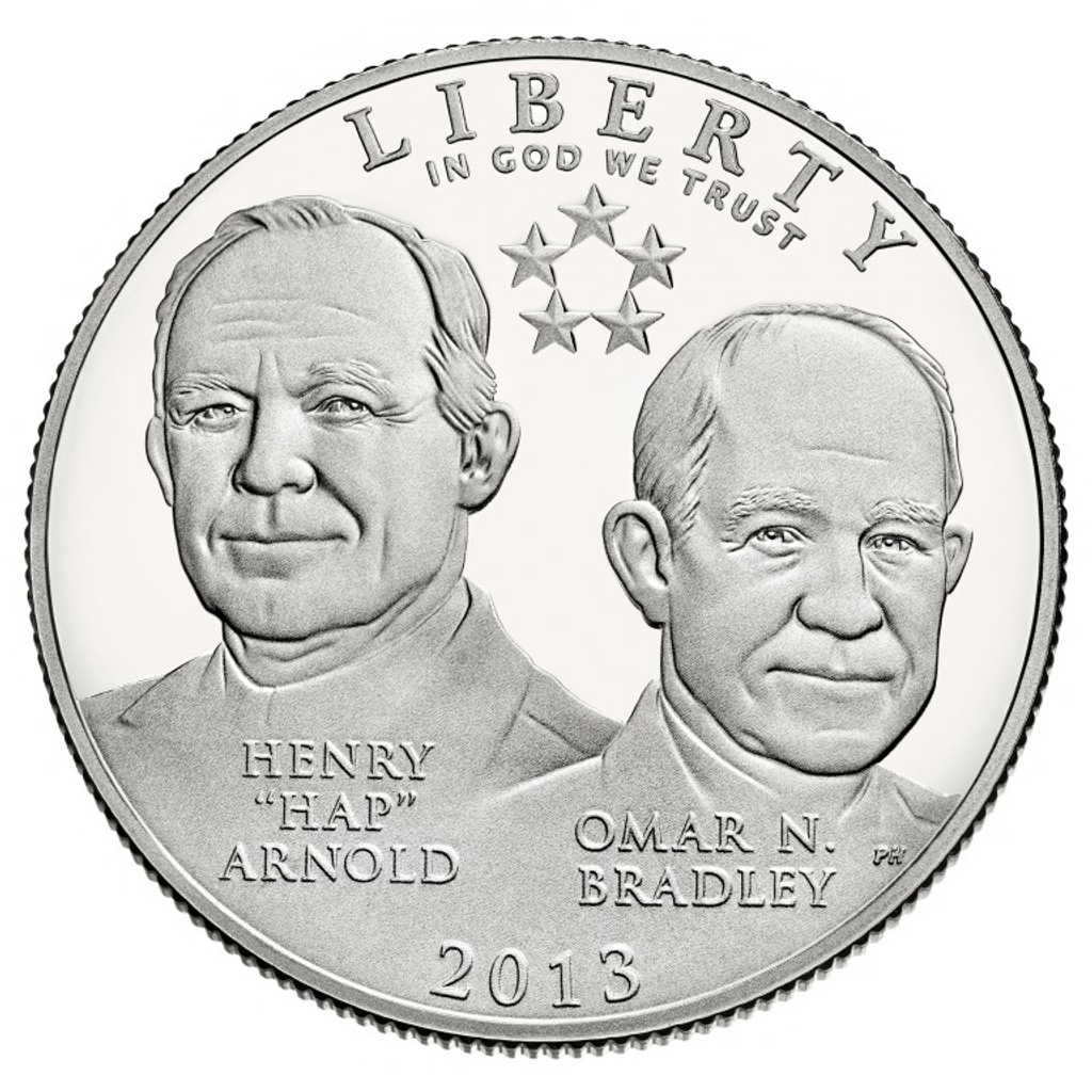 ½ Dollar (US Army 5-Star Generals) obverse